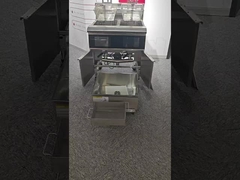 OFE-H226L электрический чипсов открытый фритюрник с системой фильтра масла с функцией автоматического подъема