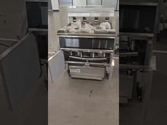 OFE-413L Профессиональный сенсорный смарт-панель 4 резервуара 4 корзины 28KW 304SUS Электрические чипы Открытый Fryer