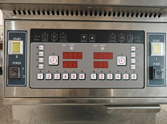 Две кастрюли Две корзины 13L*2 Малая емкость Экономия масла Электрический открытый фритёр с фильтрацией масла