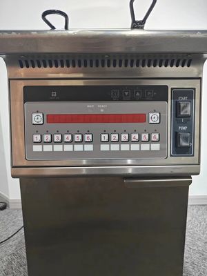 Один горшок Два корзины 26L 14KW 380V с фильтрацией масла Электрический открытый фритюрник
