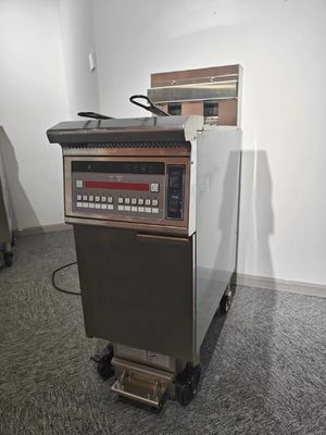 Один горшок Два корзины 26L 14KW 380V с фильтрацией масла Электрический открытый фритюрник