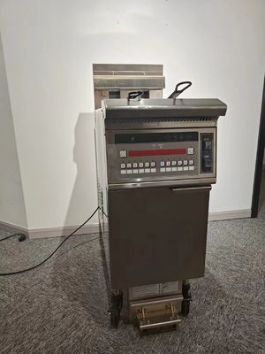 Один горшок Два корзины 26L 14KW 380V с фильтрацией масла Электрический открытый фритюрник