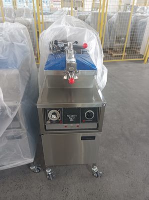 Механическая панель 304 SUS Газовое отопление Куриный фритюрник под давлением с фильтрацией масла
