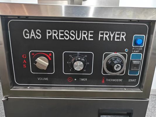 Механическая панель 304 SUS Газовое отопление Куриная фритюрка под давлением без фильтрации масла