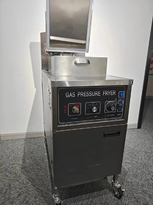 Механическая панель 304 SUS Газовое отопление Куриная фритюрка под давлением без фильтрации масла