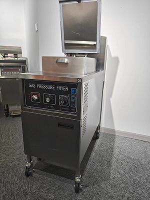 Механическая панель 304 SUS Газовое отопление Куриная фритюрка под давлением без фильтрации масла