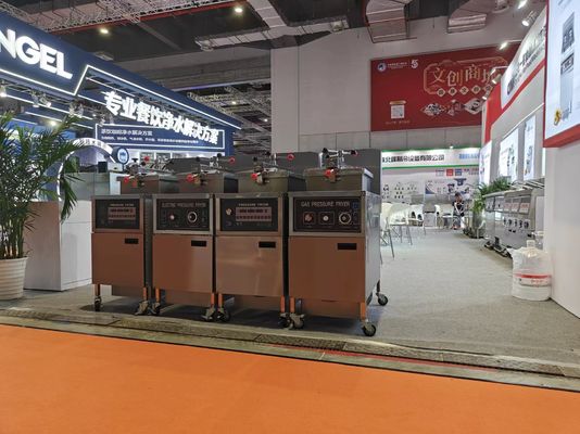 Вычислить панель газового отопления 4HD Брус Frying Machine Куриный фритюр под давлением