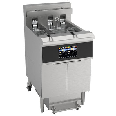 Умная сенсорная панель 21.4KW 380V с сертификацией CE с фильтрацией масла Электрический открытый глубокий фритюр