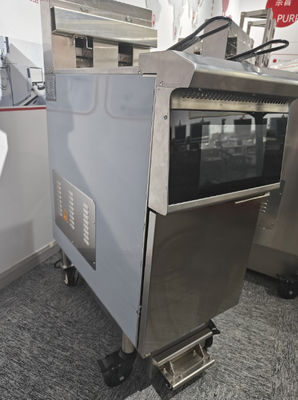 Один горшок Два корзины Умная сенсорная панель 14KW 380V Электрический открытый глубокий фритюр