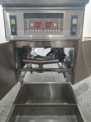 21.4KW Двойной резервуар 11.6L+21.5L Цифровая компьютерная панель Электрические чипы Открытая фритюрная машина