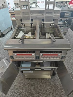 Цифровая компьютерная панель Автоподъемник Два горшка Четыре корзины Электрический открытый чипсы Fryer