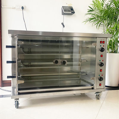 Коммерческая электрическая и газовая куриная печь Ротиссериная грильная машина Печь куриную машину