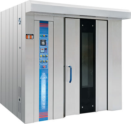 Электрический газ Дизельное масло 380V/220V 32 Подносы Пекарня Ротационная печь с подносами и тележкой