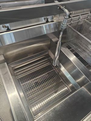 Глубокая фритюрная машина 2 горшок газовые чипы масло открытый фритюр
