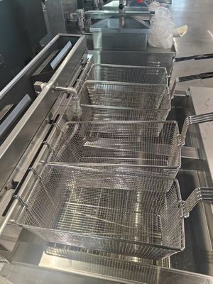 Глубокая фритюрная машина 2 горшок газовые чипы масло открытый фритюр