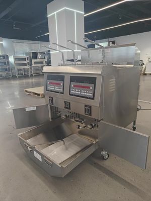 Цифровая компьютерная панель Два горшка Четыре корзины Автоматический глубокий фритюрник Газ открытый глубокий фритюрник