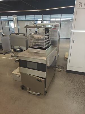 304SUS 17KW 380V Цифровая компьютерная панель Фритюрная партия Промышленная 8HD Электрическая открытая глубокая фритюрная машина