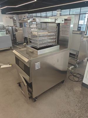 304SUS 17KW 380V Цифровая компьютерная панель Фритюрная партия Промышленная 8HD Электрическая открытая глубокая фритюрная машина