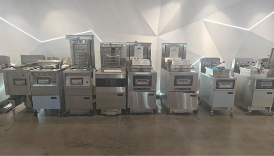 6HD Электрический 12KW 380V 28L 6 Fry Tray Большая производительность Круглый Broaster Куриный фритюр