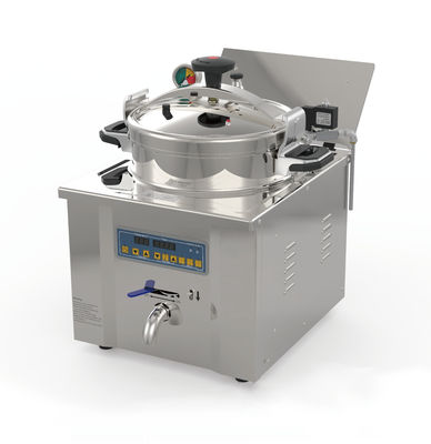 Цифровая панель 22L 3.5KW 220V Куриный экспресс Столовая стойка Контейнер верхняя давление фритюр